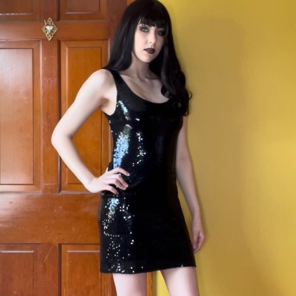 Black Sequin Dress - Picture 10 of 16